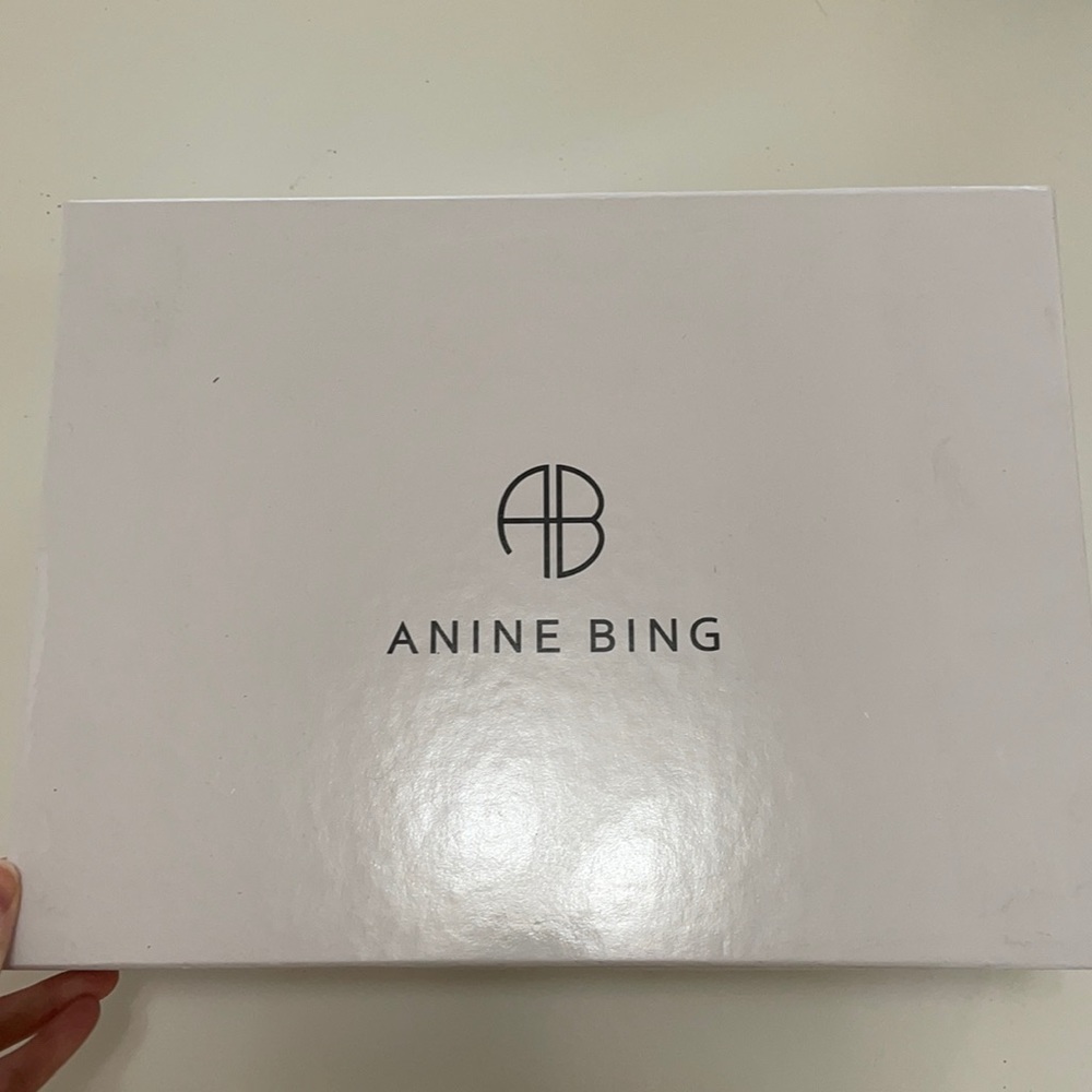 Worn once! Anine bing western zip booties! Black leather